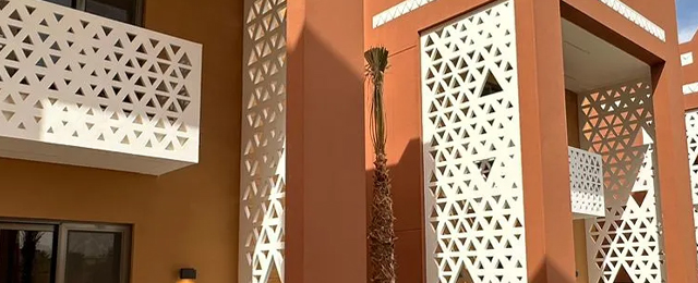 GRC jali work adding elegance to commercial architecture