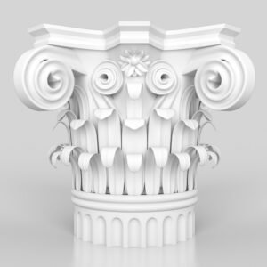 Decorative GRC Capital for classical pillar design