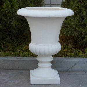 Round GRC Planter crafted for luxury outdoor spaces