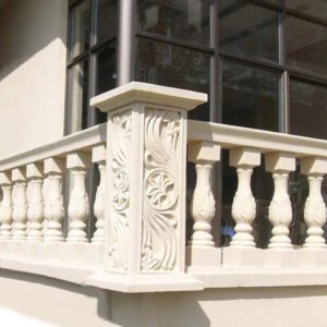 GRC Railing panels installed in modern residential project