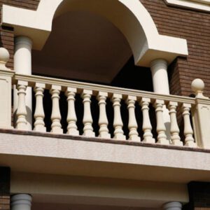 Lightweight GRC Railing for outdoor terrace safety