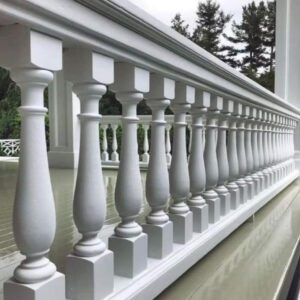 Durable GRC Railing used in hotel and resort exterior