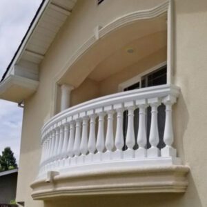 Custom-designed GRC Railing for staircase and balcony
