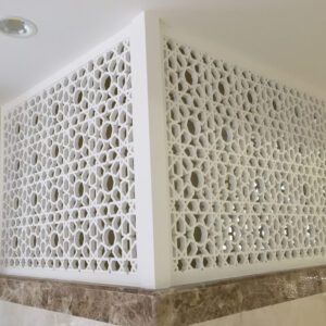Laser-cut GRC Screen design for contemporary architecture