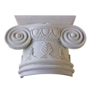 Lightweight GRC Capital mounted on fluted pillar