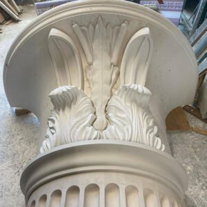 GFRC Innovation GRC Capital installed on exterior column