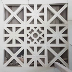 GRC Screen with floral motifs for heritage-style building