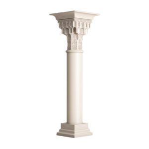 Precast GRC Pillar with smooth finish for outdoor design