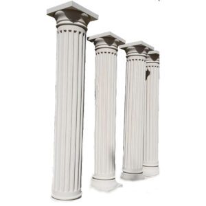 Lightweight GRC Pillar with fluted design pattern
