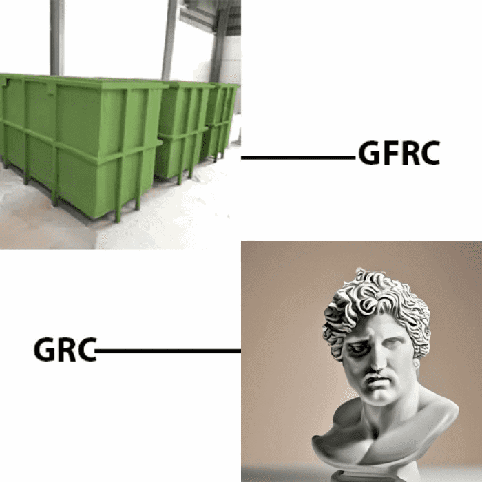 Difference between grc and gfrc
